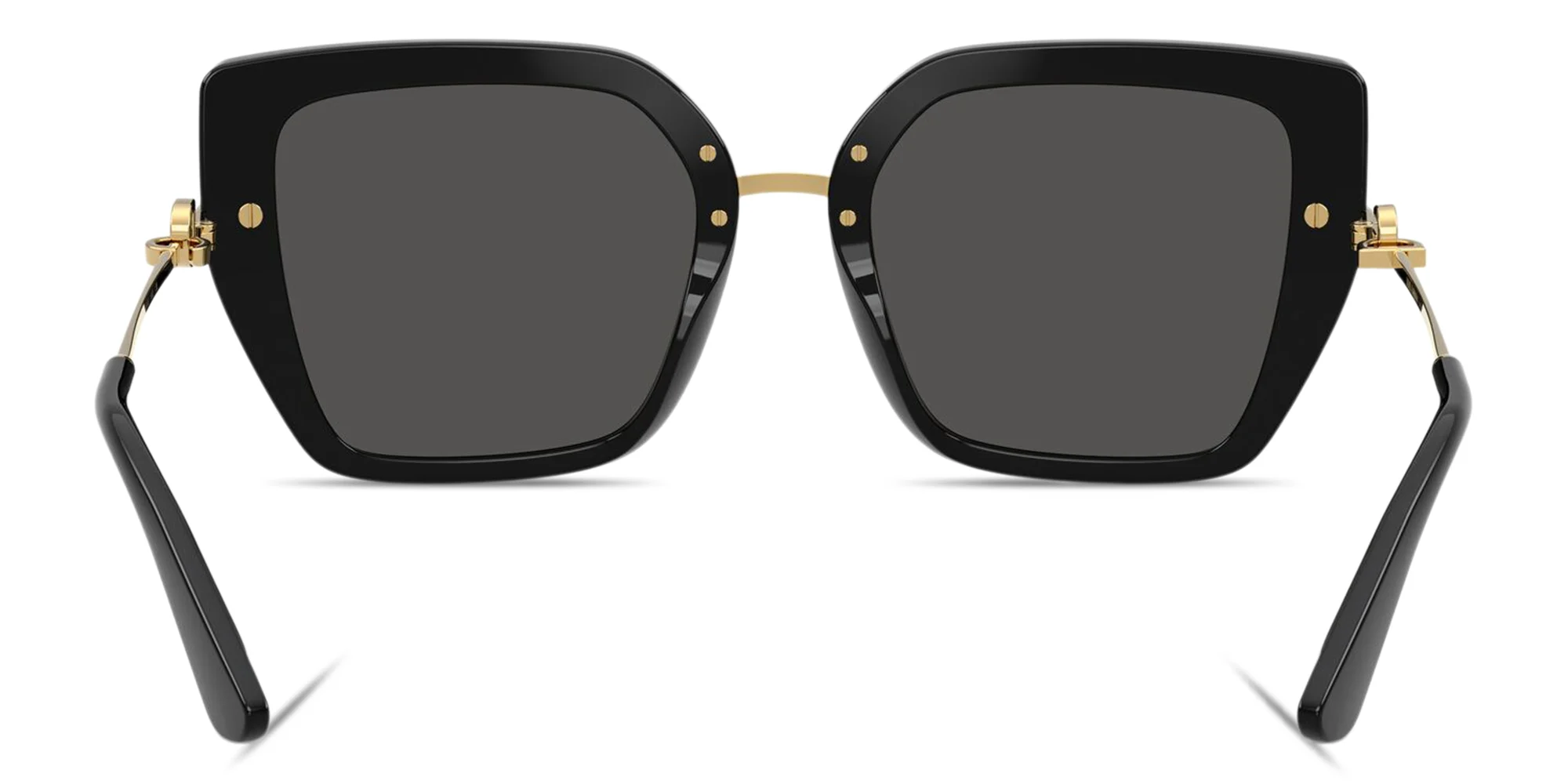 Shop Dolce & Gabbana DG Motif Butterfly Sunglasses in Black online.
