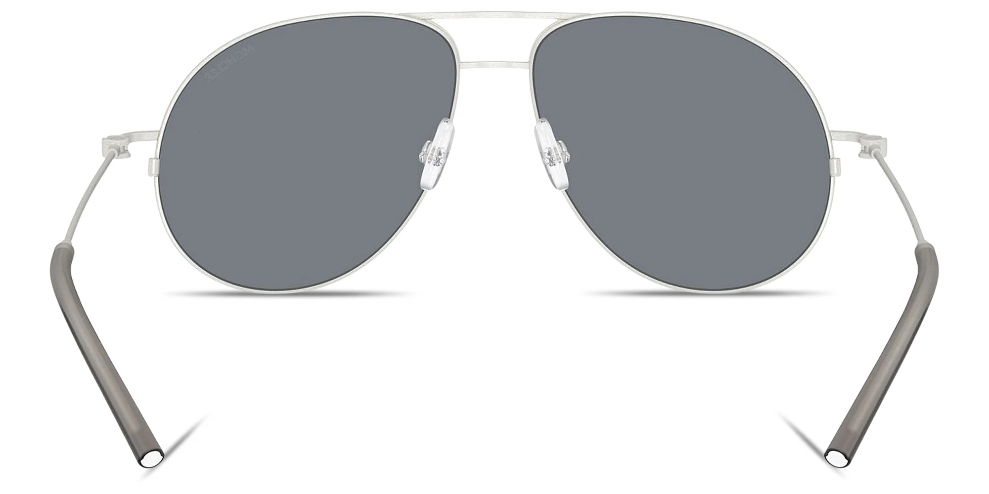 Shop Moncler Flyze Unisex Pilot Sunglasses in Silver online.