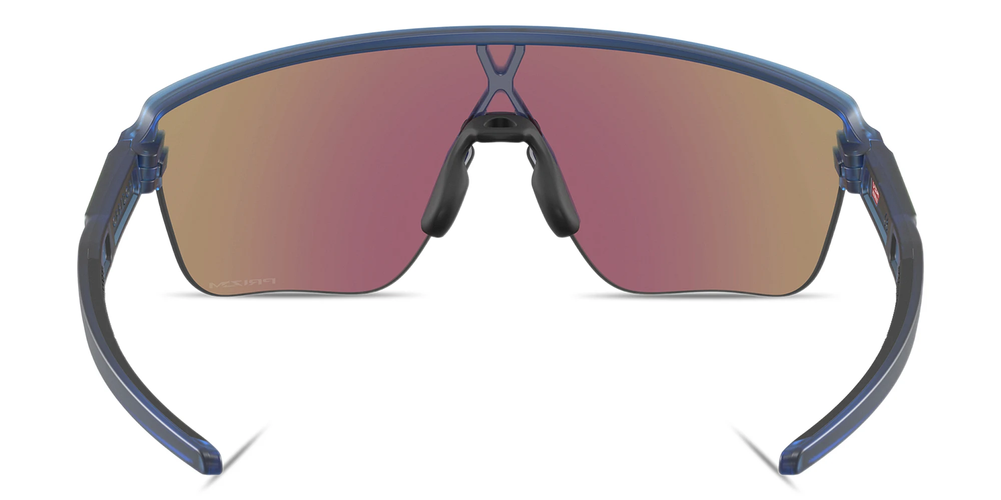 Shop Oakley Corridor SQ Half-Rim Rectangle Sunglasses in Blue online.