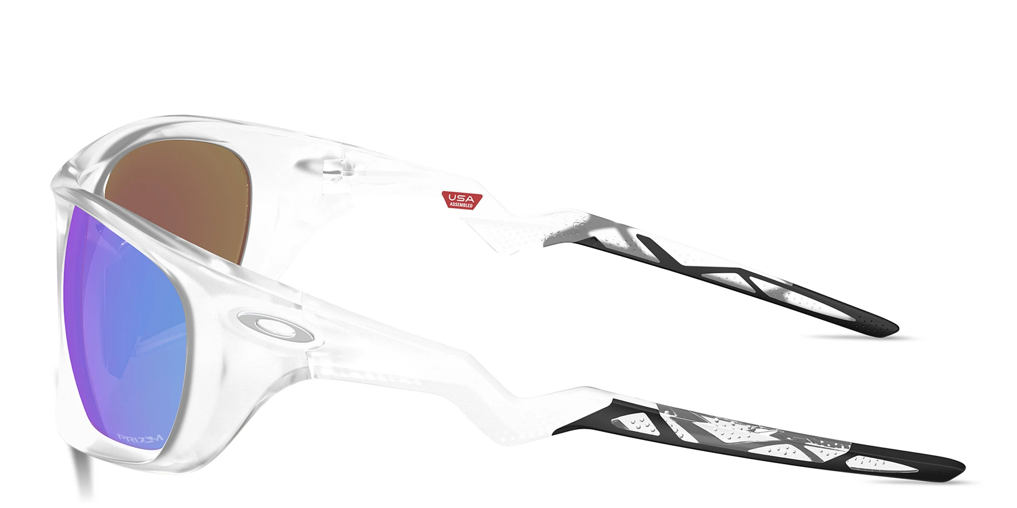 Shop Oakley Lateralis Rectangle Sunglasses in Clear online.