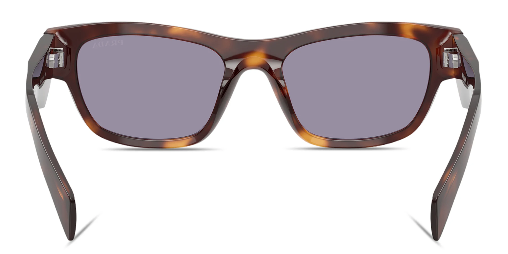 Shop PRADA Triangle Logo Butterfly Sunglasses in Classic Tortoise online.
