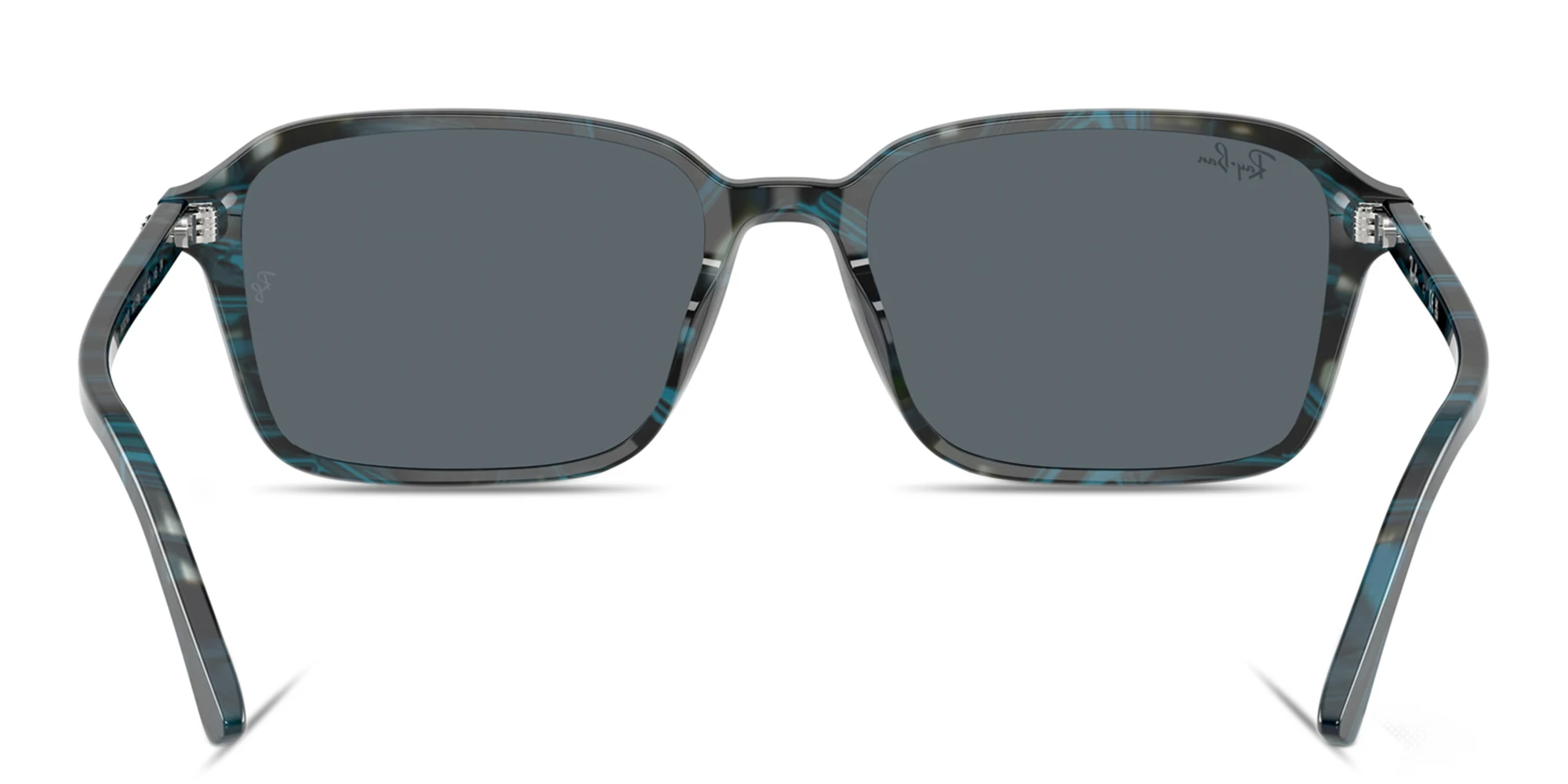 Shop Ray-Ban Raimond Unisex Square Sunglasses in Transparent Fantasy Blue Grey online.