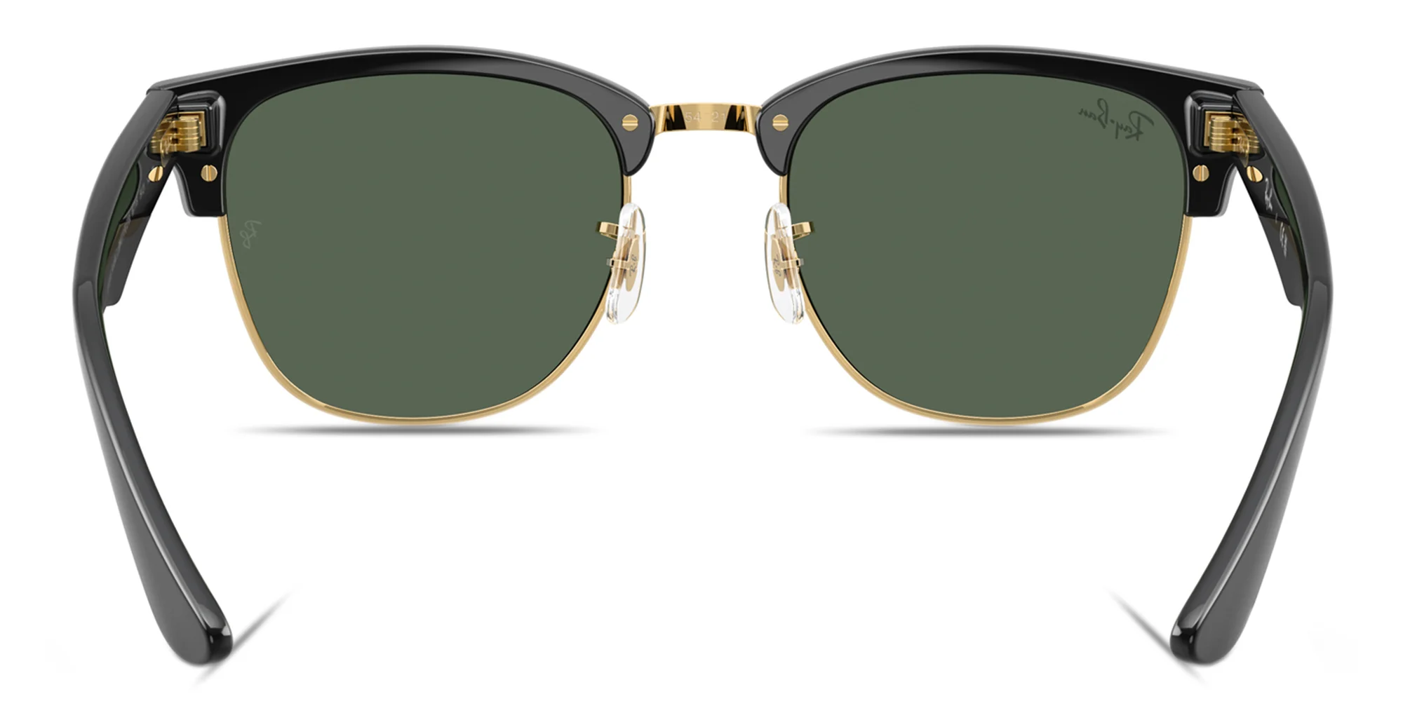 Shop Ray-Ban Clubmaster Reverse Unisex Square Sunglasses in Black On Arista online.