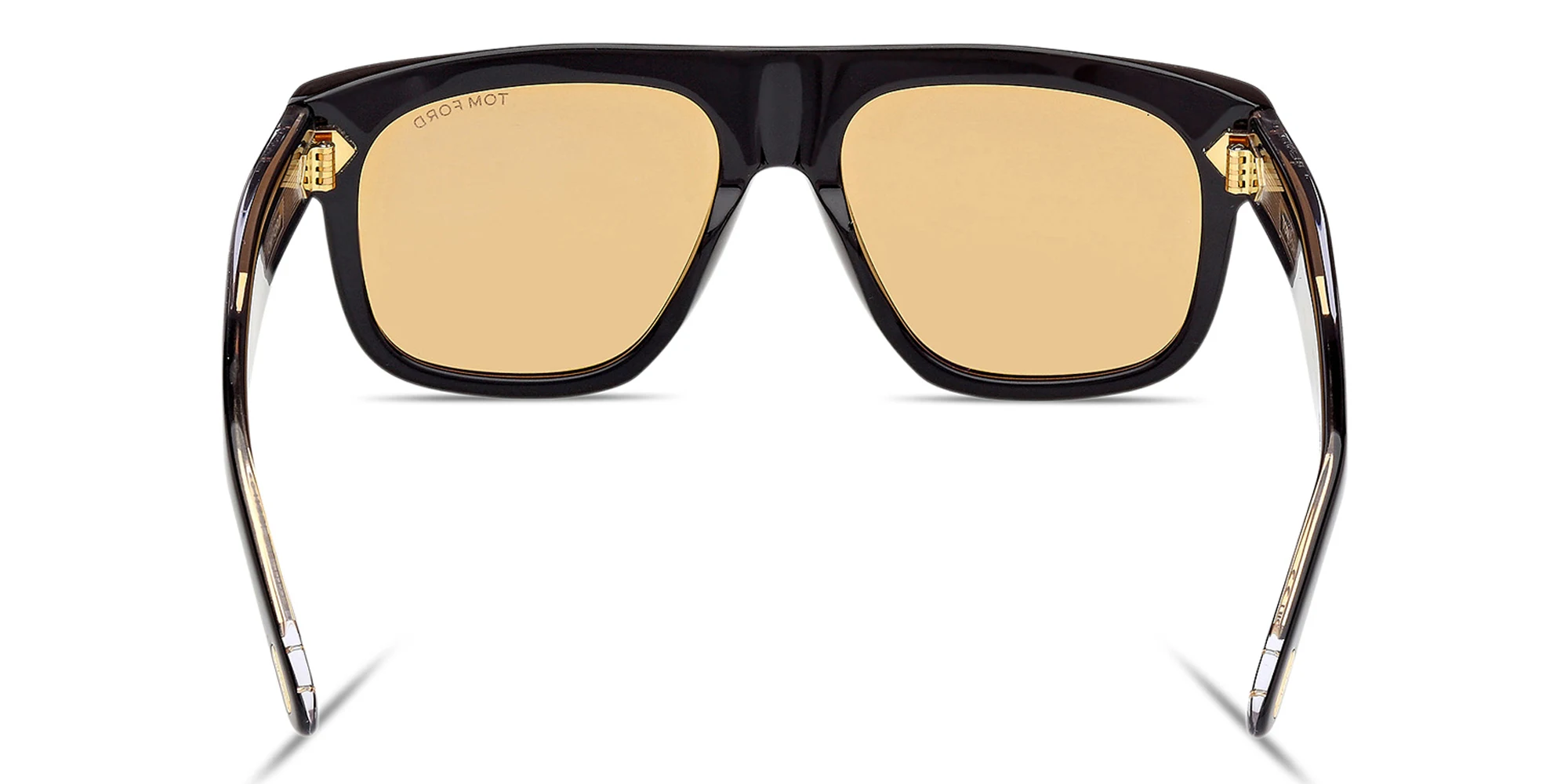 Shop TOM FORD Icon Pilot Sunglasses in Shiny Black online.