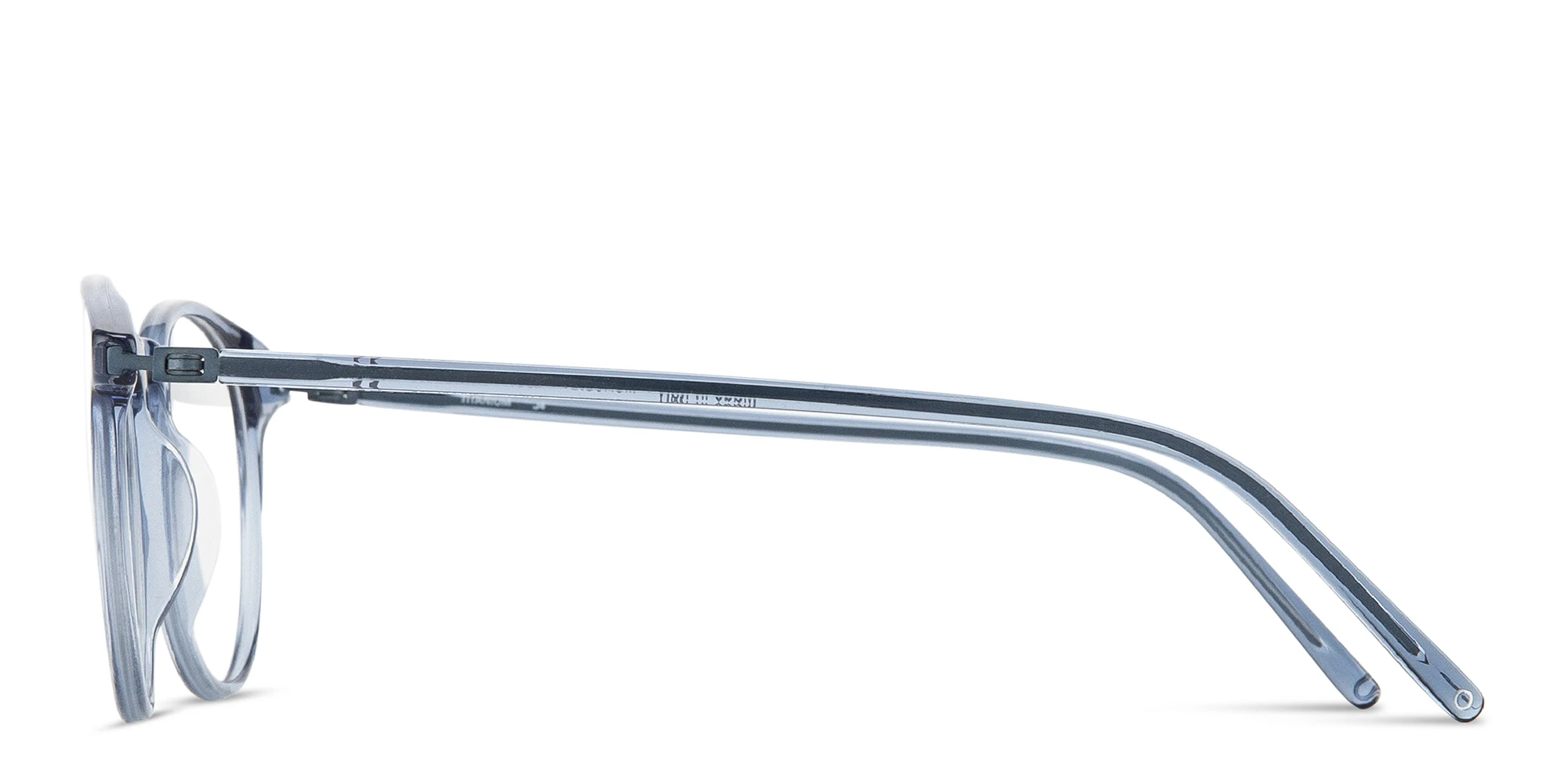 Shop MONOSTROM Panthos Eyeglasses in Transparent Blue online.