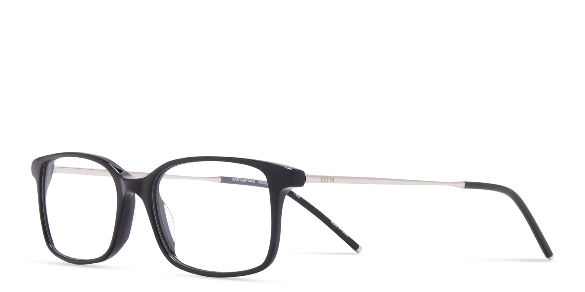 Shop EYE'M Rectangle Eyeglasses in Black online.