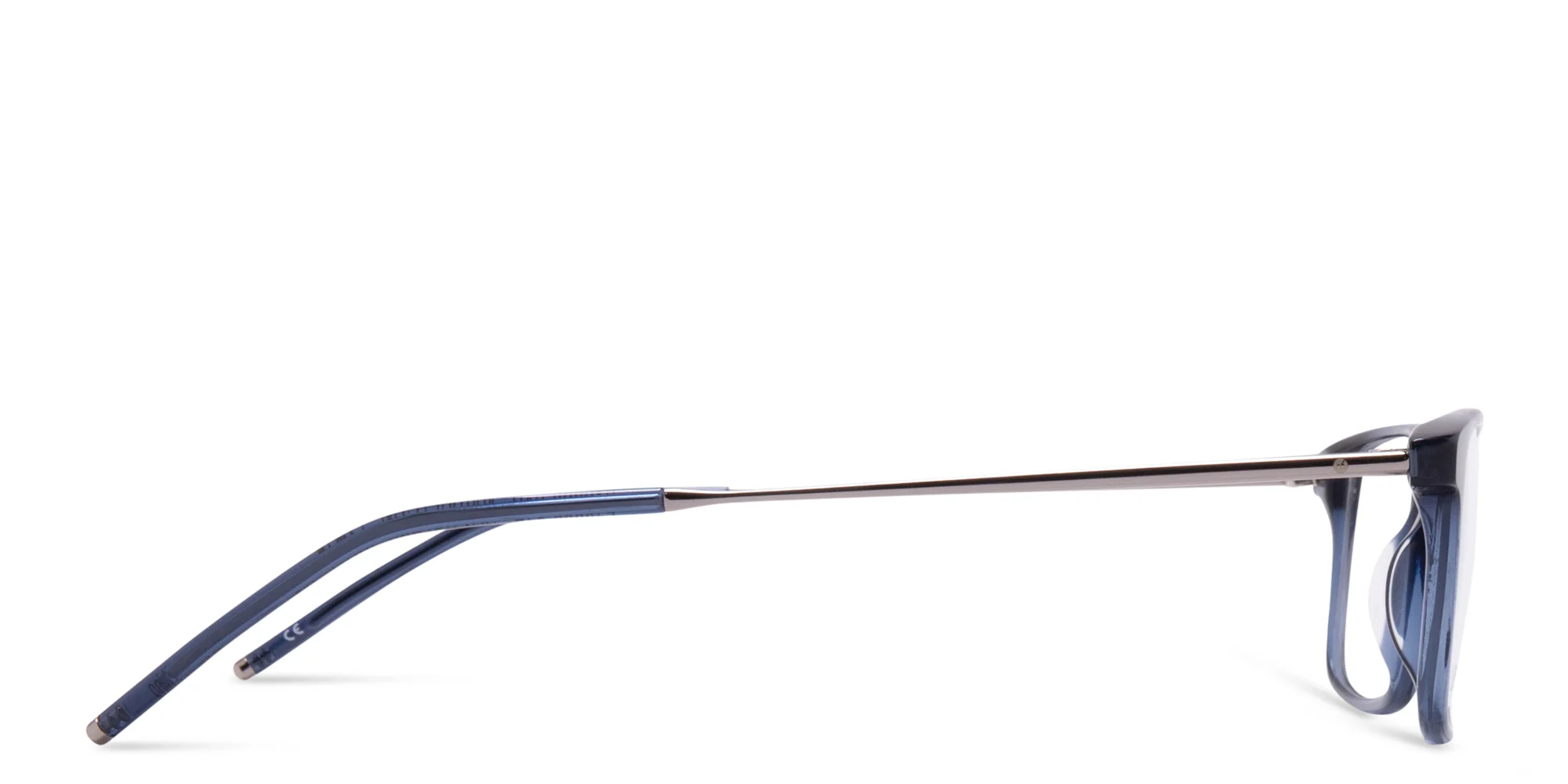 Shop EYE'M Rectangle Eyeglasses in Transparent Navy Blue online.