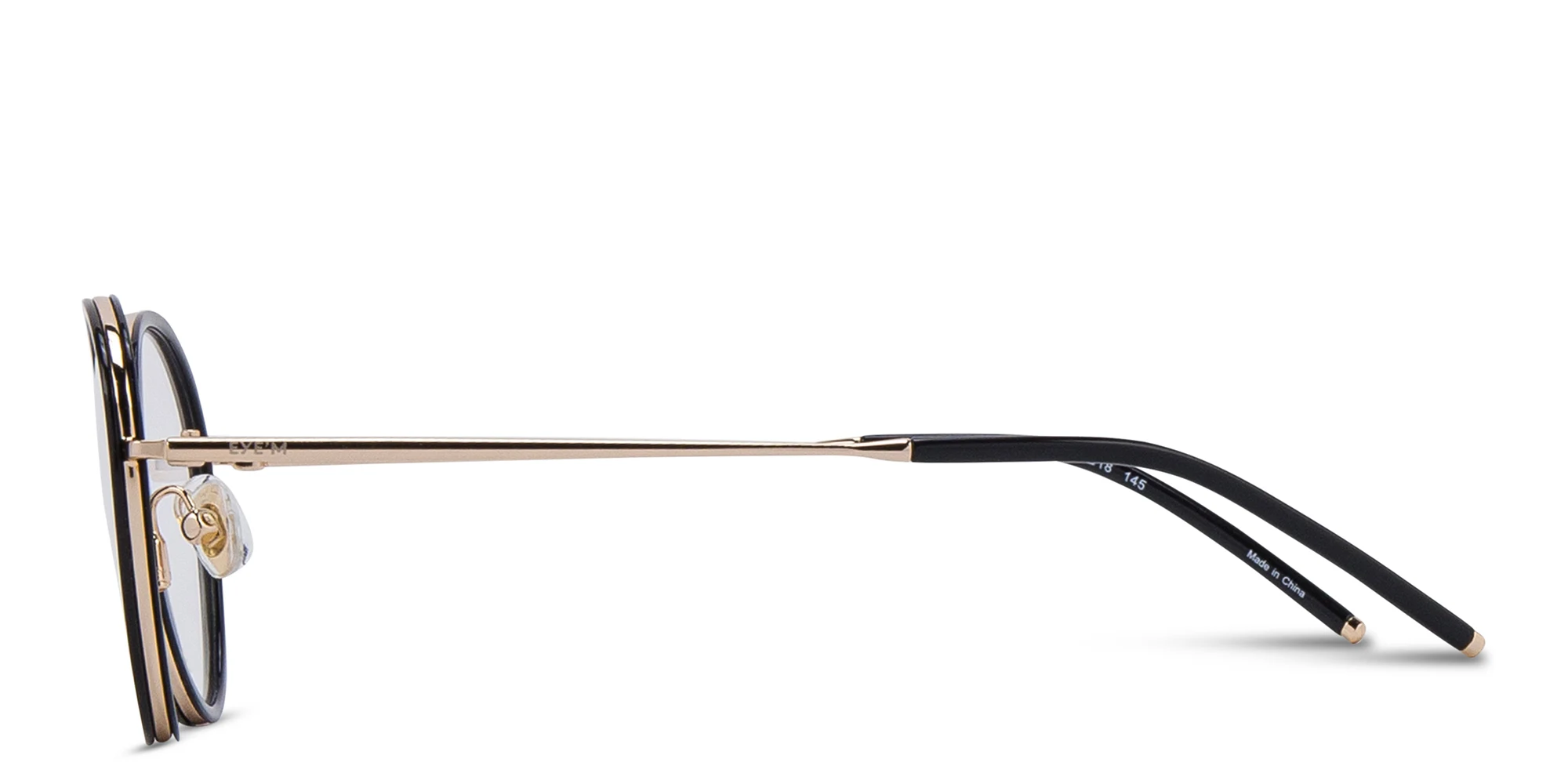 Shop EYE'M Panthos Eyeglasses in Gold online.
