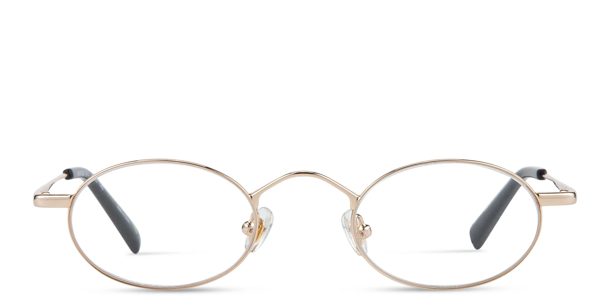 Shop EYE'M Oval Eyeglasses in Gold online.