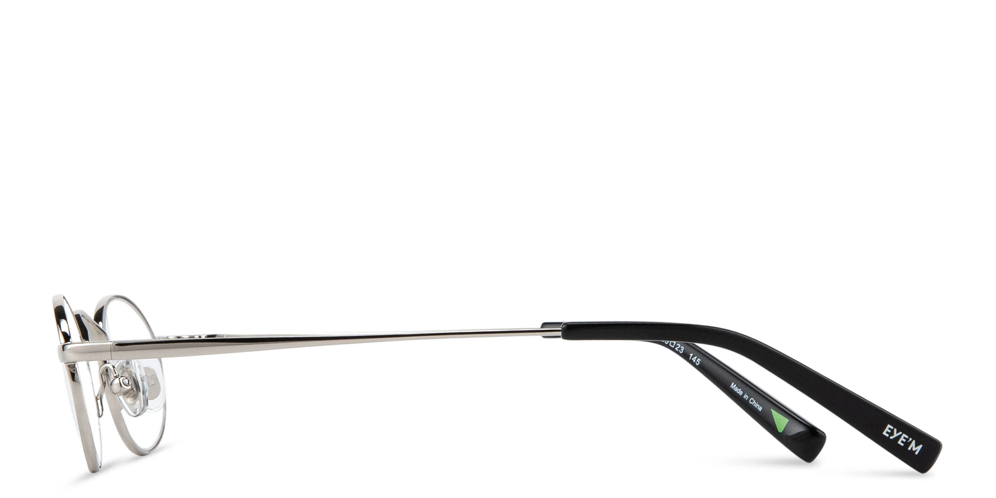 Shop EYE'M Oval Eyeglasses in Silver online.