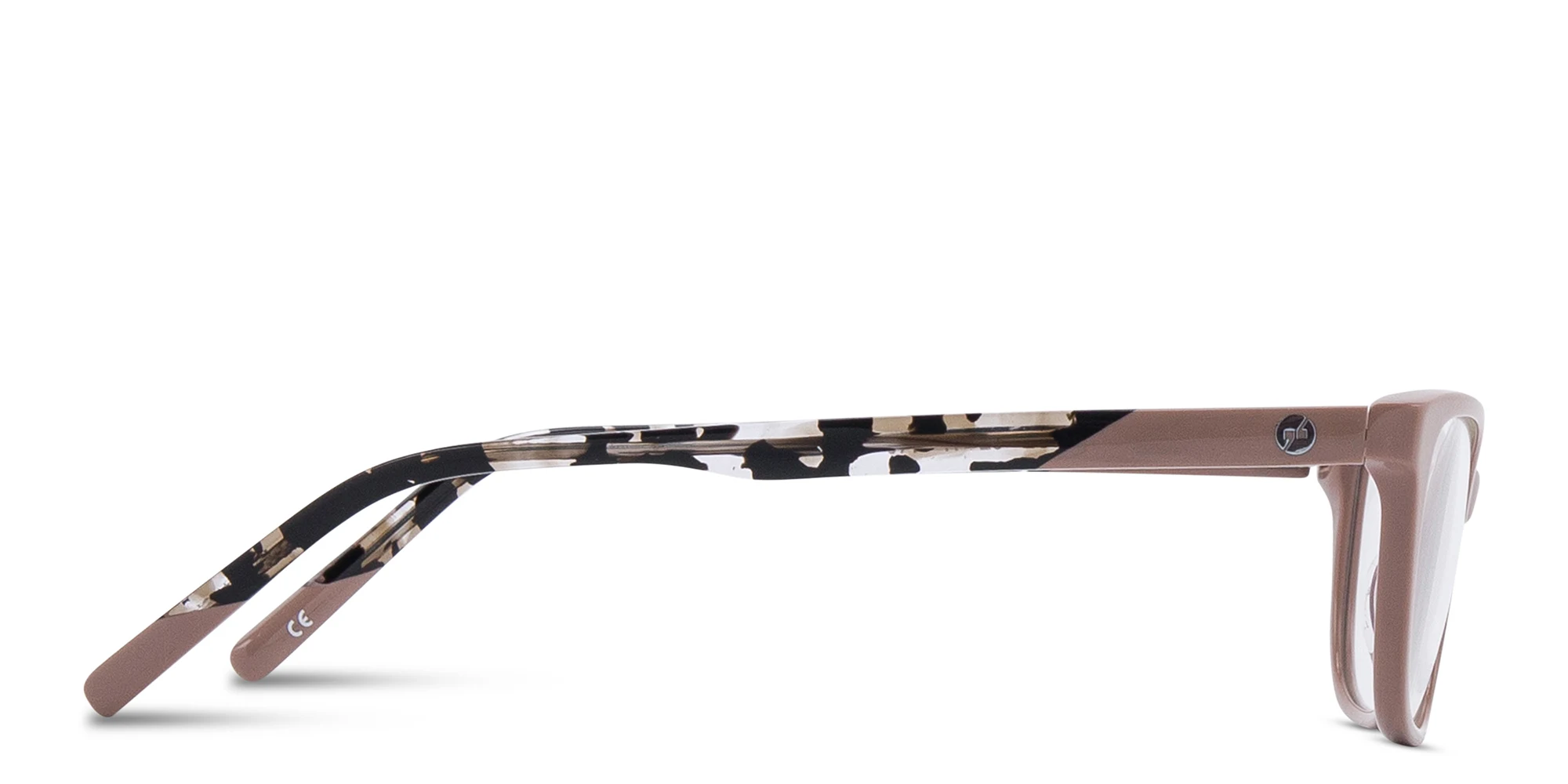Shop EYE'M Rectangle Eyeglasses in Beige online.