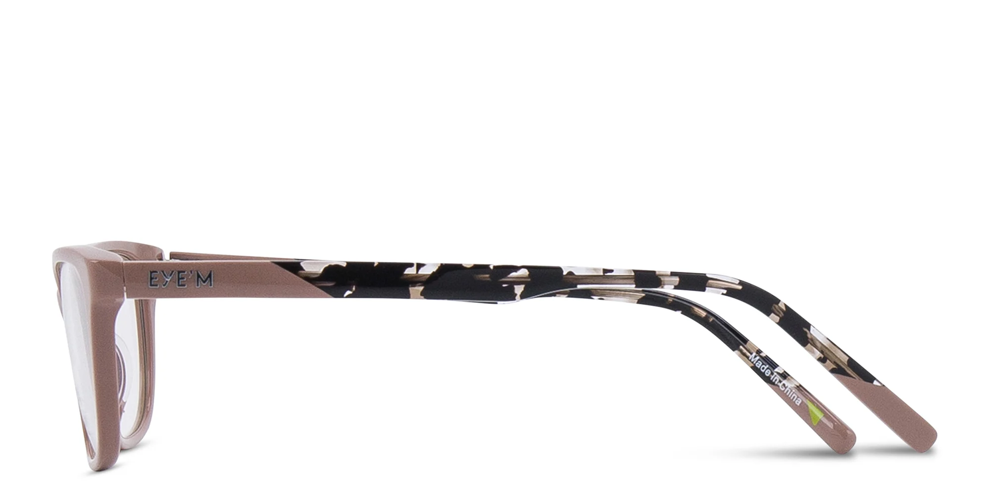 Shop EYE'M Rectangle Eyeglasses in Beige online.