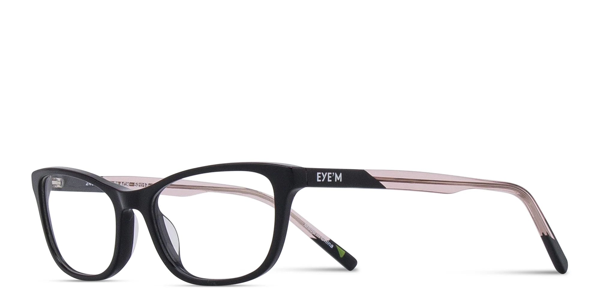 Shop EYE'M Rectangle Eyeglasses in Black online.