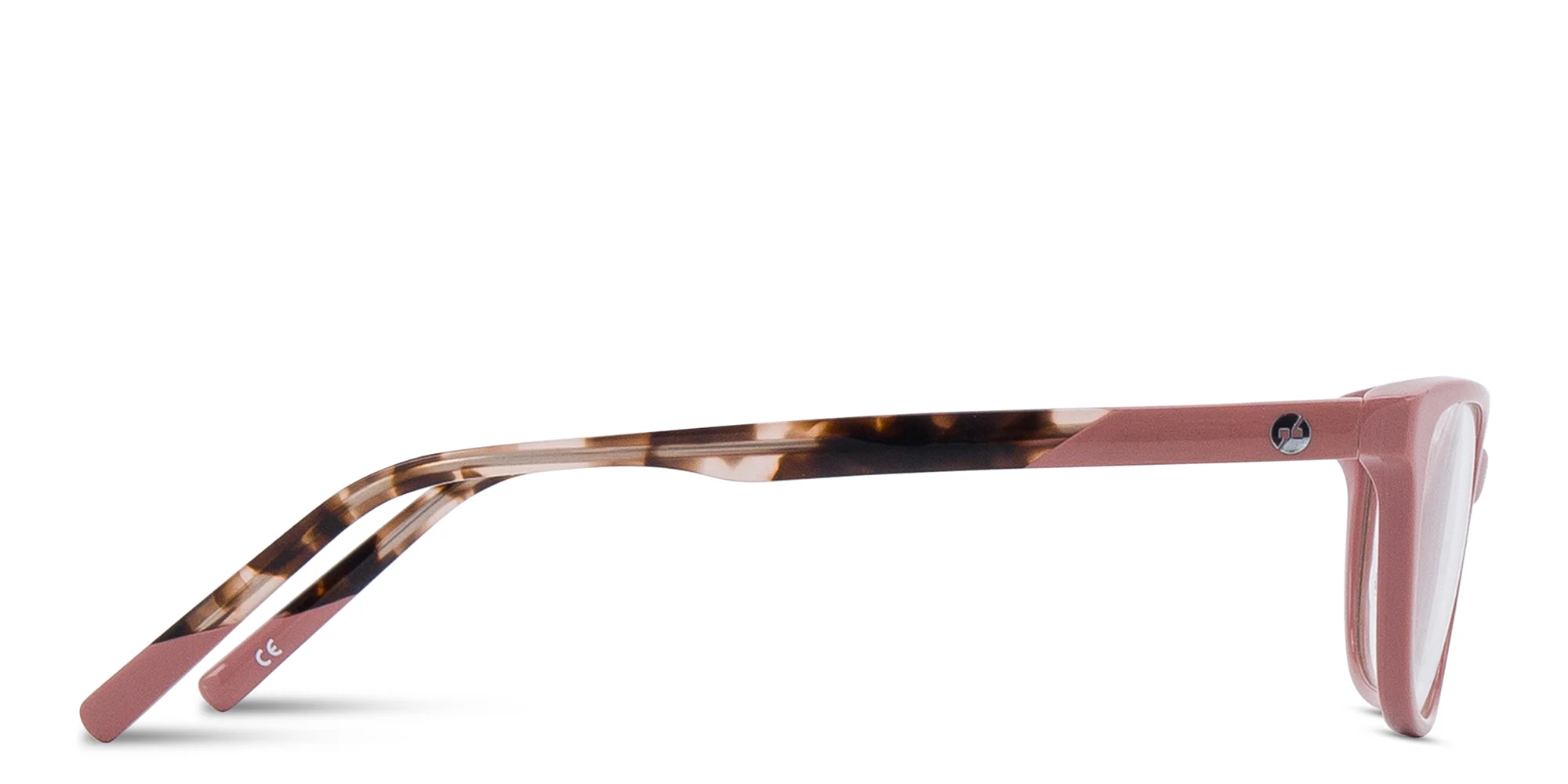 Shop EYE'M Rectangle Eyeglasses in Nude online.