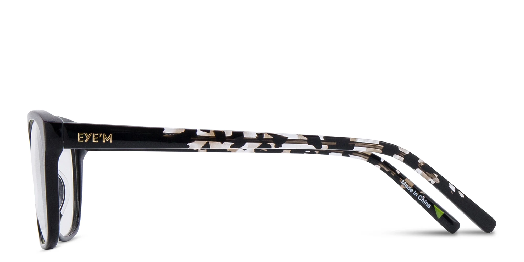 Shop EYE'M Pillow Eyeglasses in Black online.