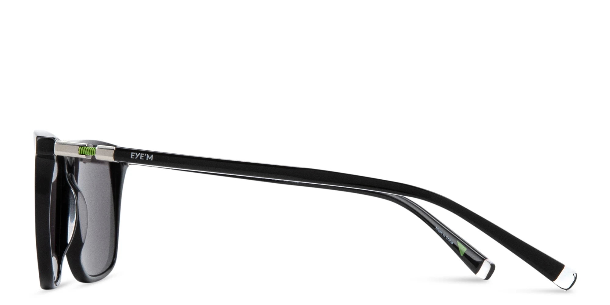 Shop EYE'M Rectangle Sunglasses in Black online.