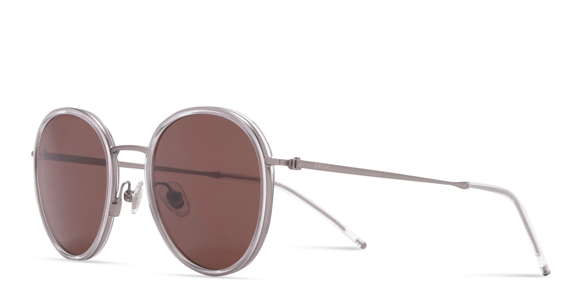 تسوق نظارات شمسية دائرية EYE'M بلون رصاصي أونلاين.