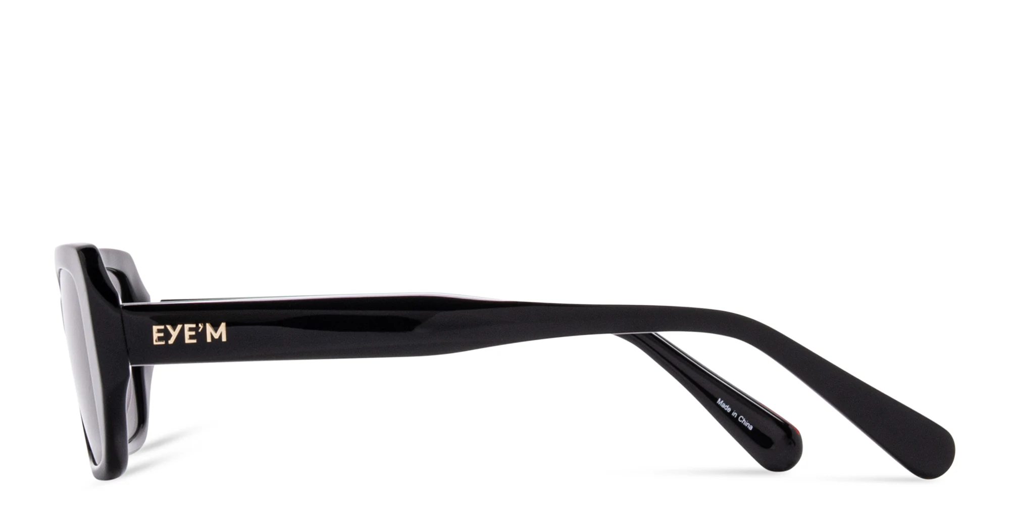 Shop EYE'M Rectangle Sunglasses in Black online.