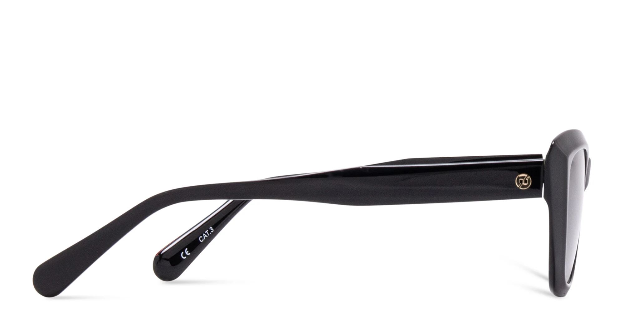 Shop EYE'M Cat-Eye Sunglasses in Black online.