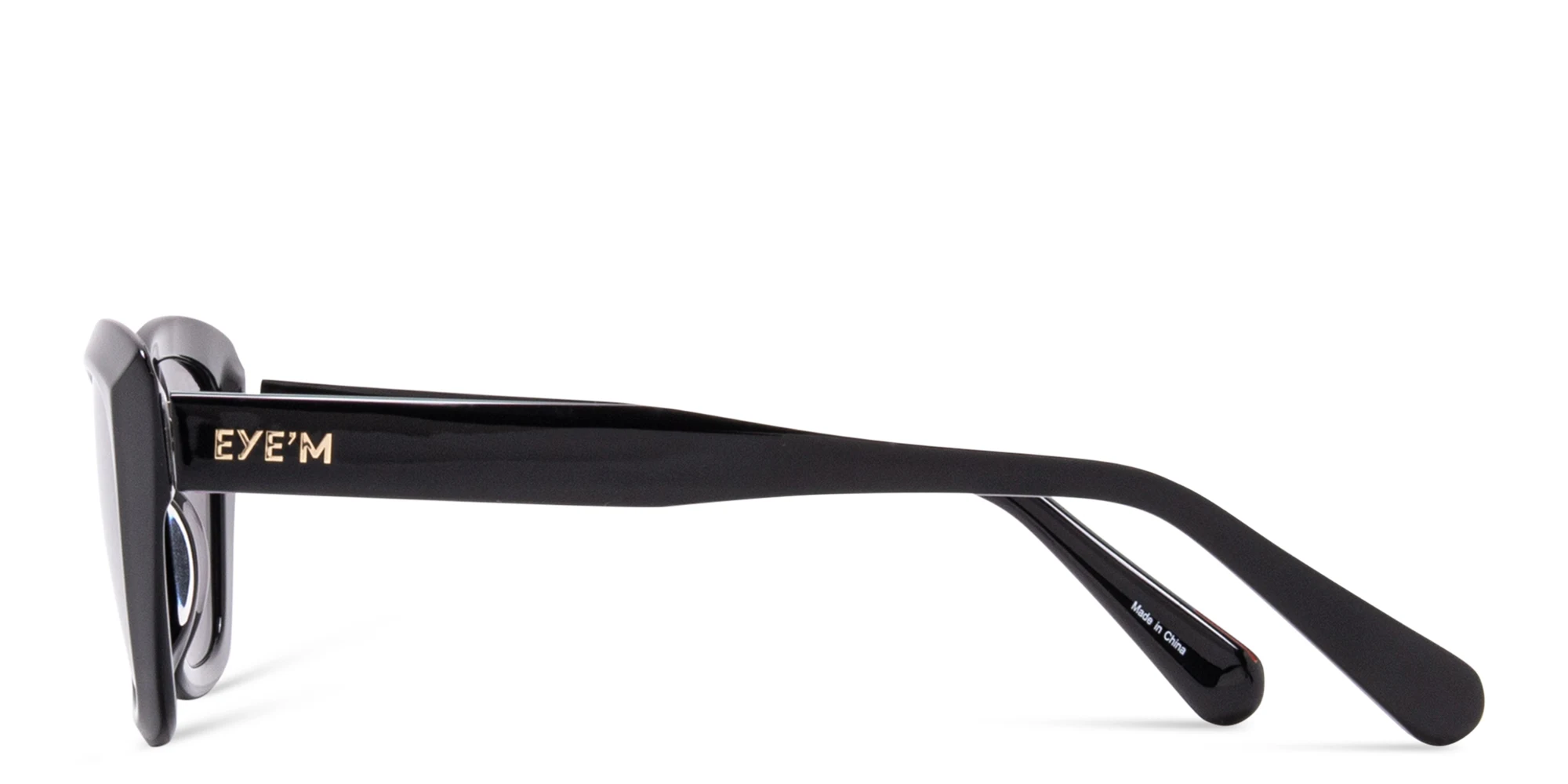 Shop EYE'M Cat-Eye Sunglasses in Black online.