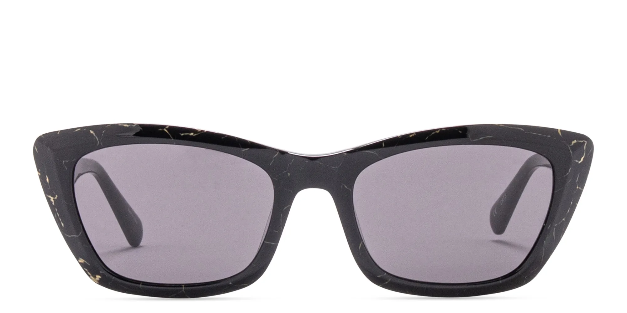 Shop EYE'M Cat-Eye Sunglasses in Shiny Black online.