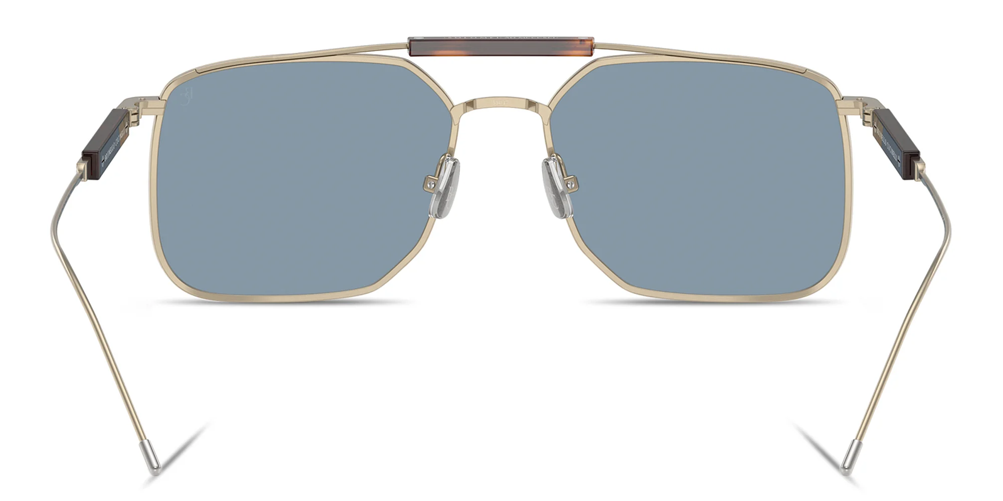 Shop BRUNELLO CUCINELLI Sartorial Sunset Square Sunglasses in Gold online.