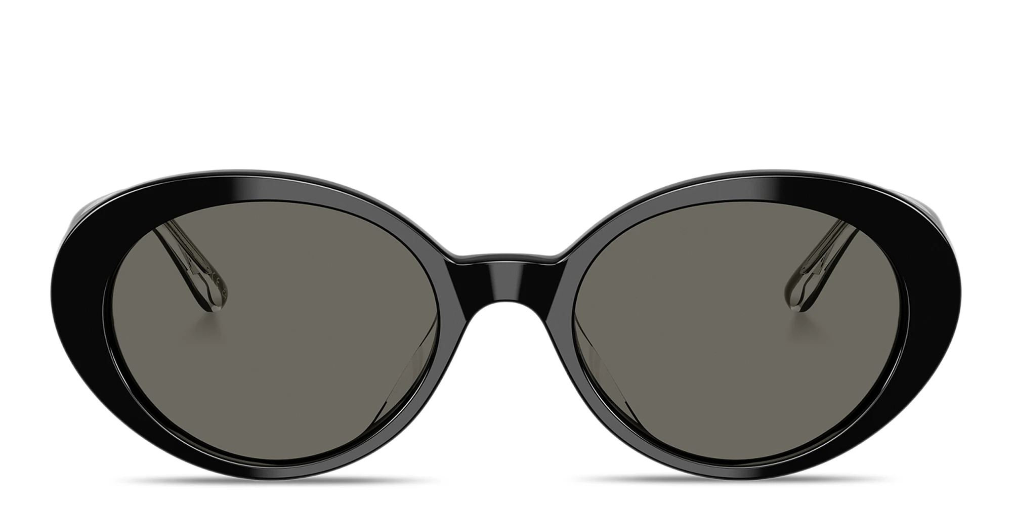 Shop OLIVER PEOPLES Lumar Oval Sunglasses in Black online.