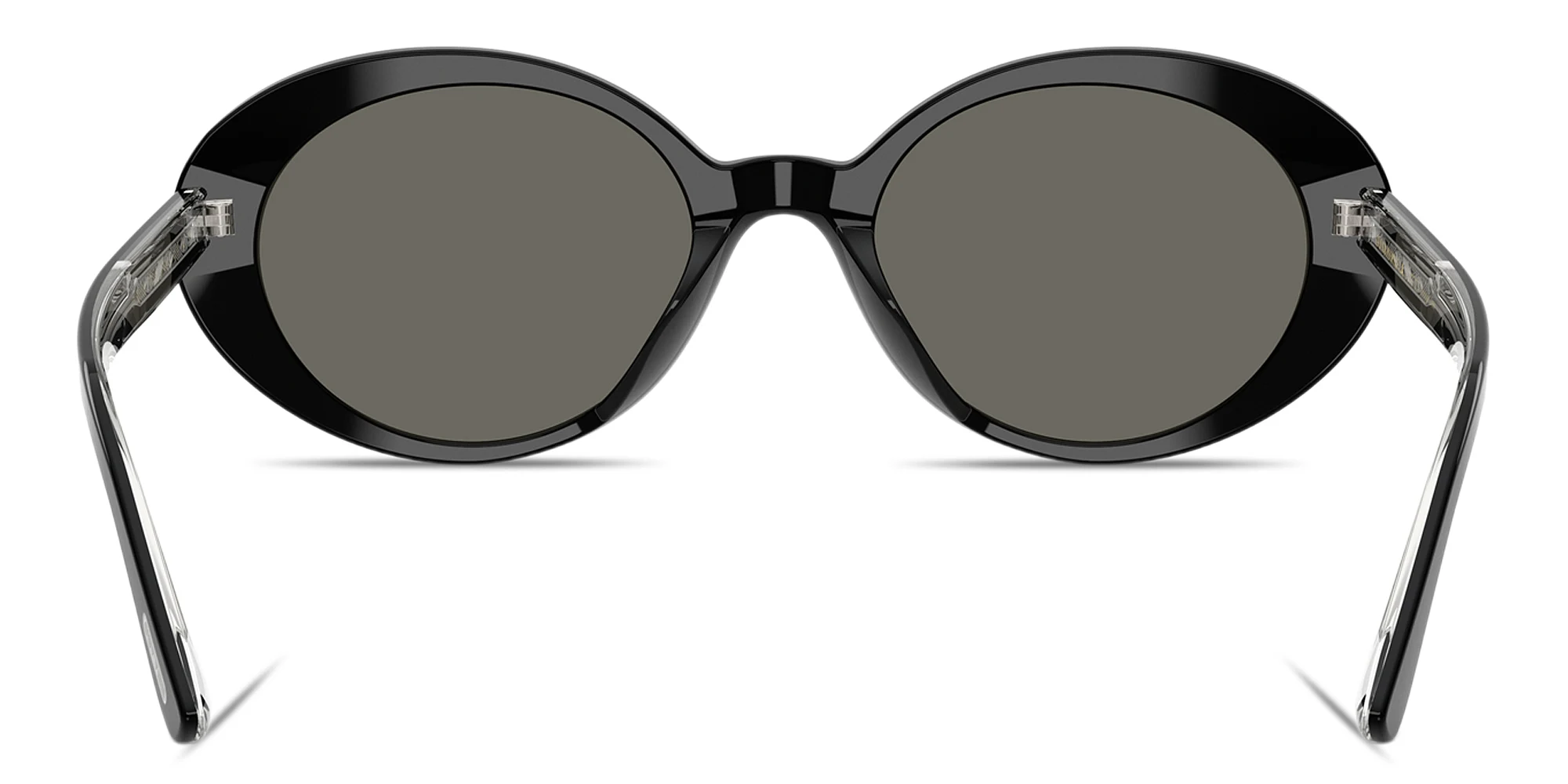 Shop OLIVER PEOPLES Lumar Oval Sunglasses in Black online.