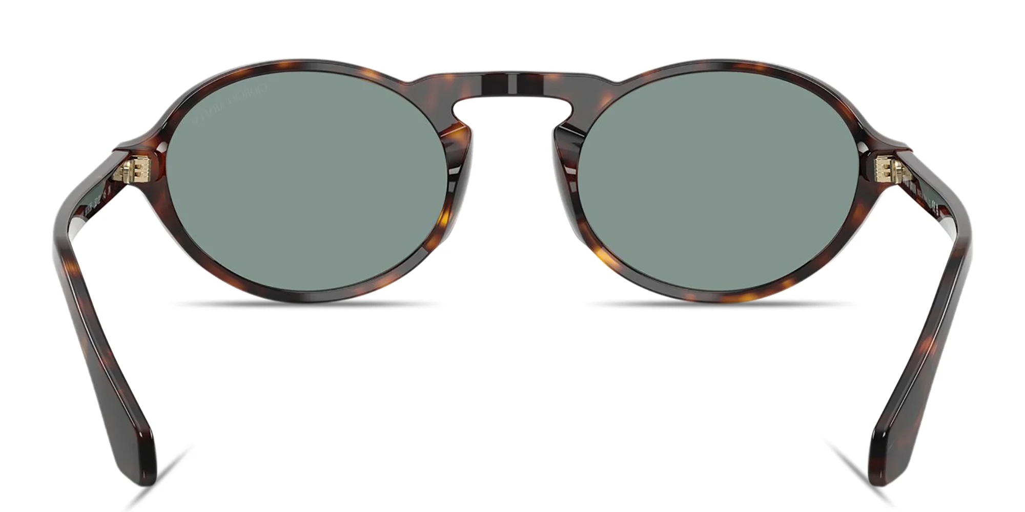 Shop GIORGIO ARMANI Logo Print Oval Sunglasses in Havana online.