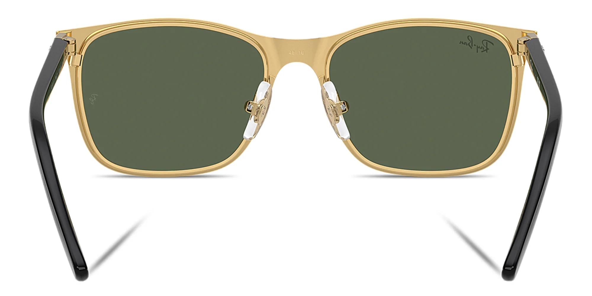 Shop Ray-Ban Junior Kids Core Square Sunglasses in Black On Arista online.
