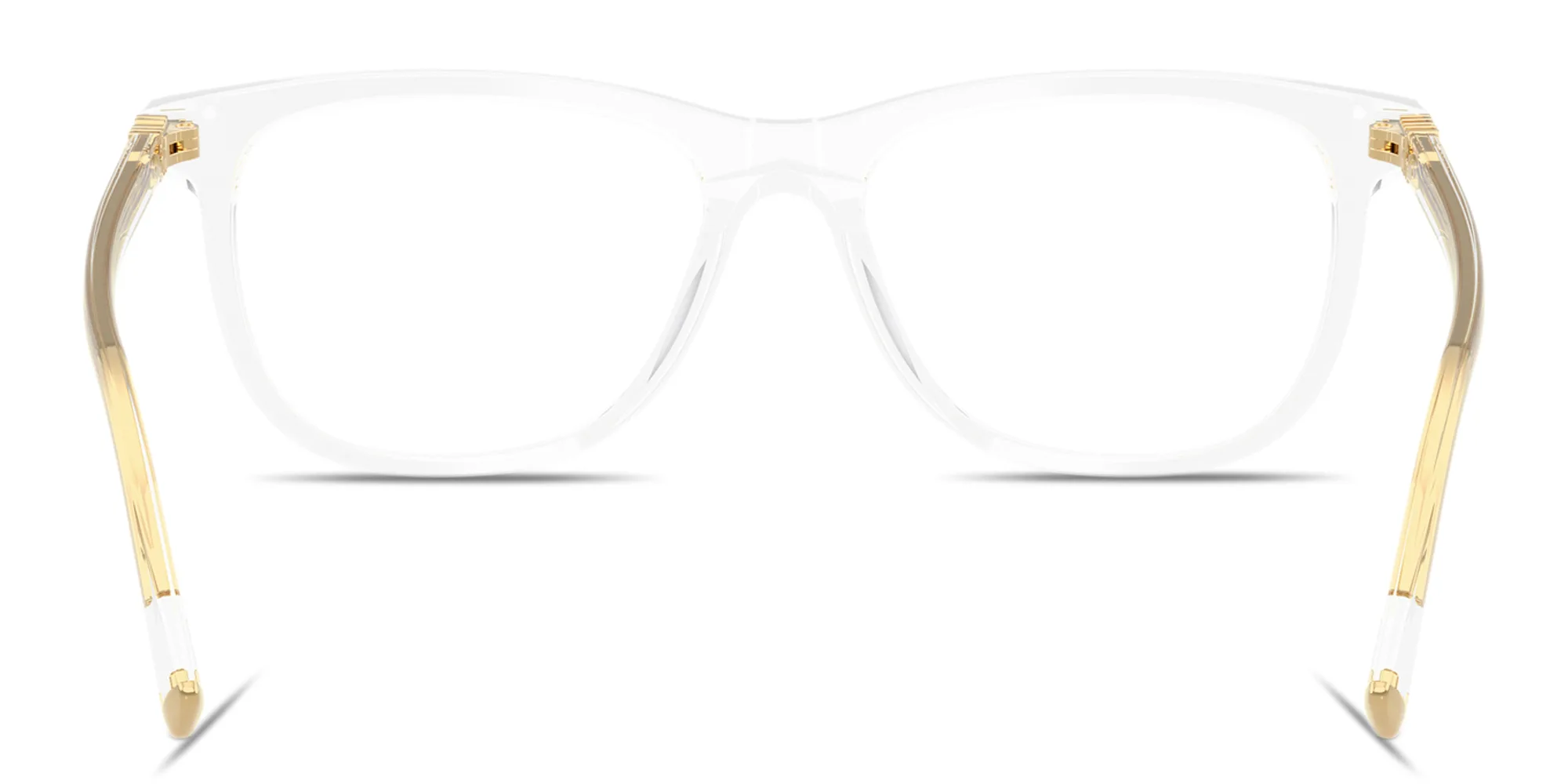 Shop MIU MIU Vertical Logo Pillow Eyeglasses in Clear online.