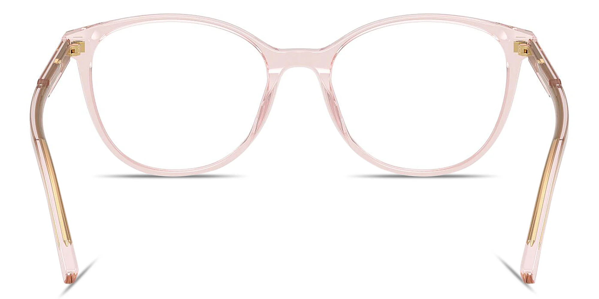 Shop Dolce & Gabbana Logo-Print Cat-Eye Eyeglasses in Pink online.