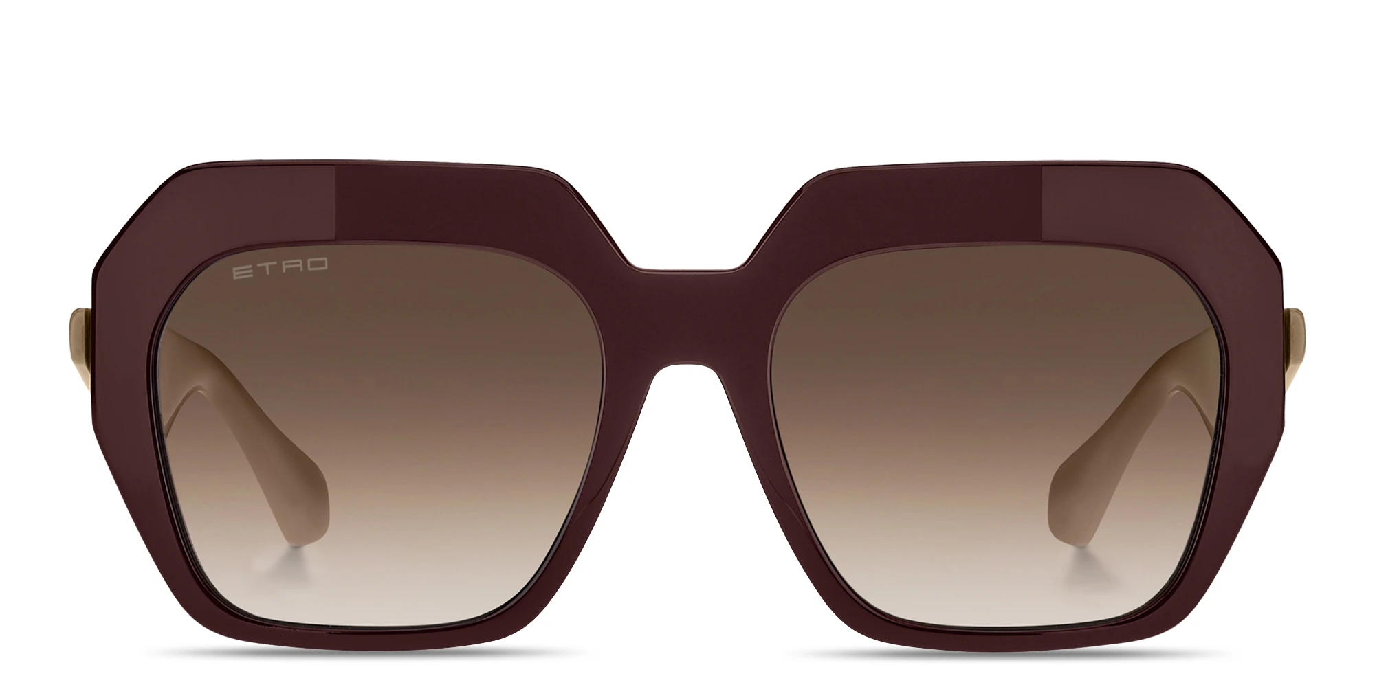 Shop ETRO Logo Signature Oversized Square Sunglasses in Brown online.