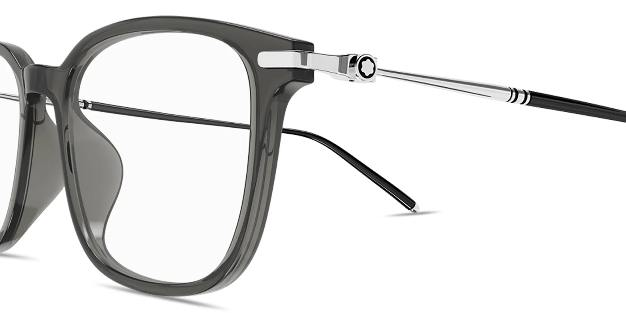 Shop MONTBLANC Meisterstück Cat-Eye Eyeglasses in Grey online.
