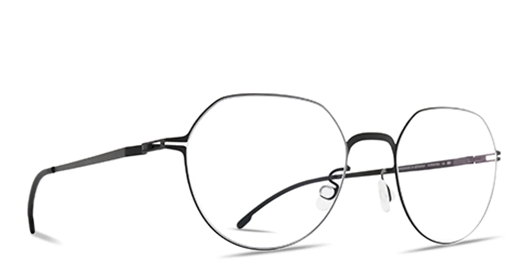 Shop MYKITA Selva Unisex Panthos Eyeglasses in Black online.
