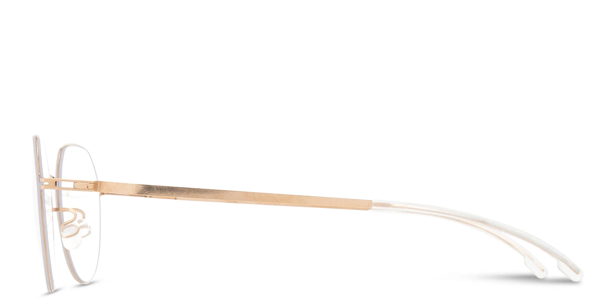 Shop MYKITA Selva Unisex Panthos Eyeglasses in Gold online.