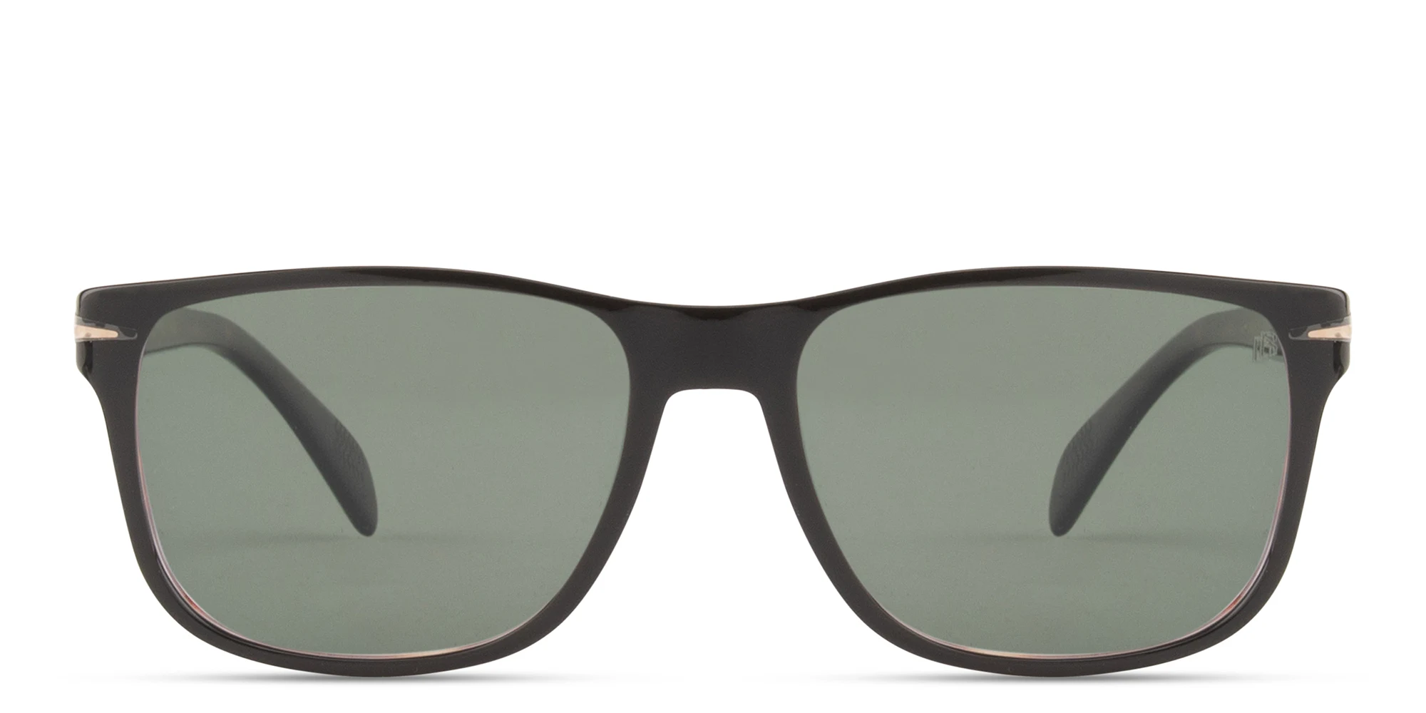 Shop DAVID BECKHAM Clip-On Wide Rectangle Eyeglasses in Black Havana online.