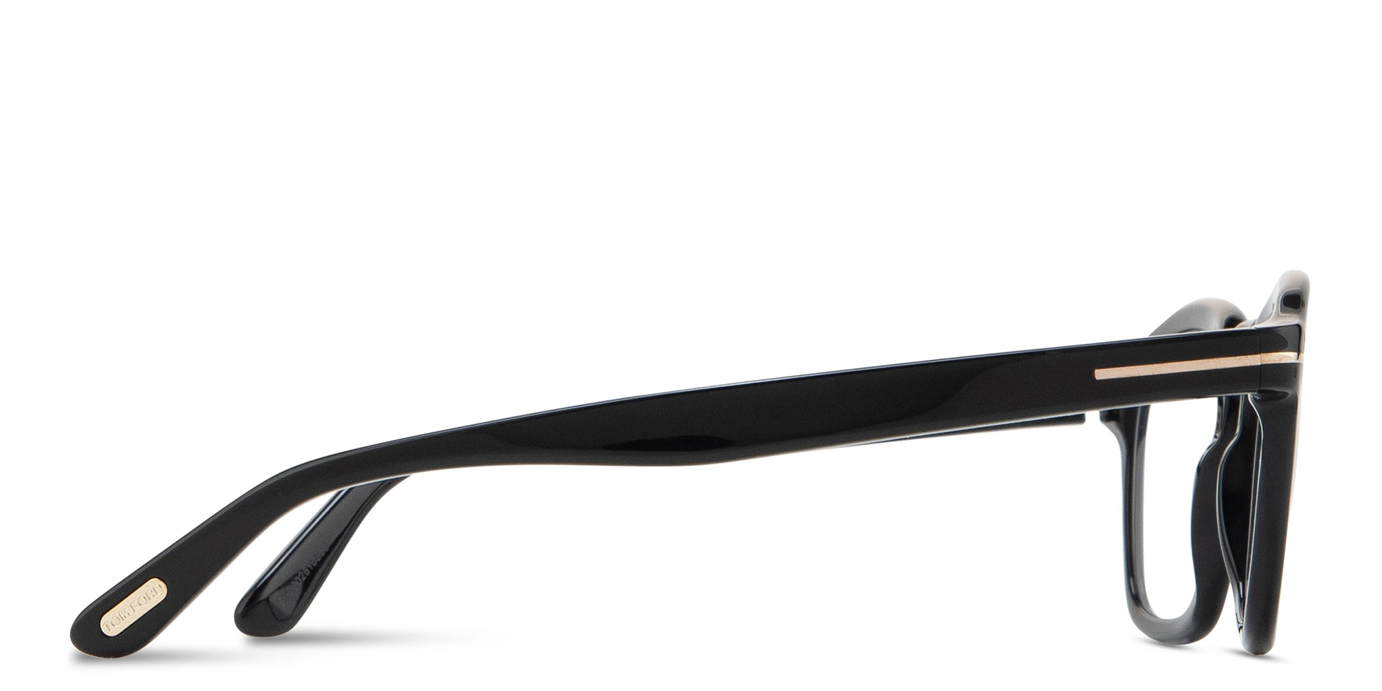Shop TOM FORD T Logo Round Eyeglasses in Black online.