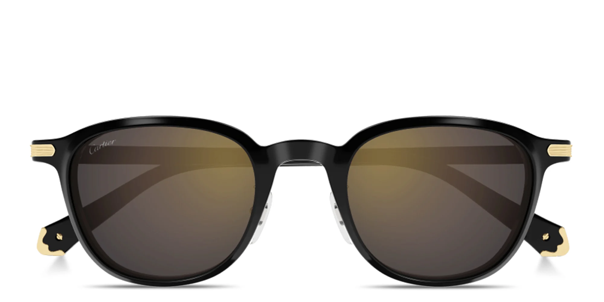 Shop Cartier Première de Cartier Panthos Sunglasses in Black online.