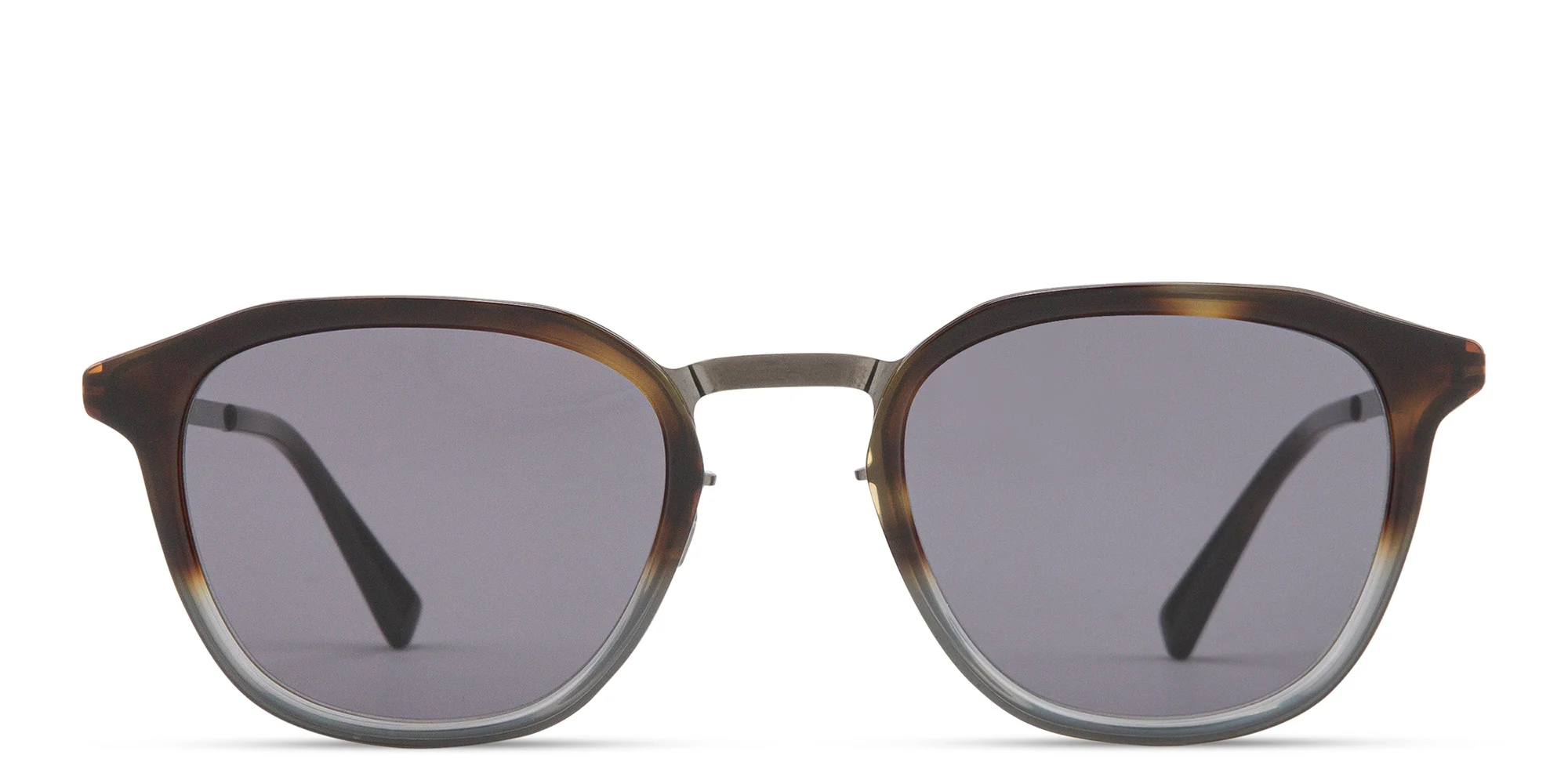 Shop MYKITA Pavi Square Sunglasses in Brown Grey online.