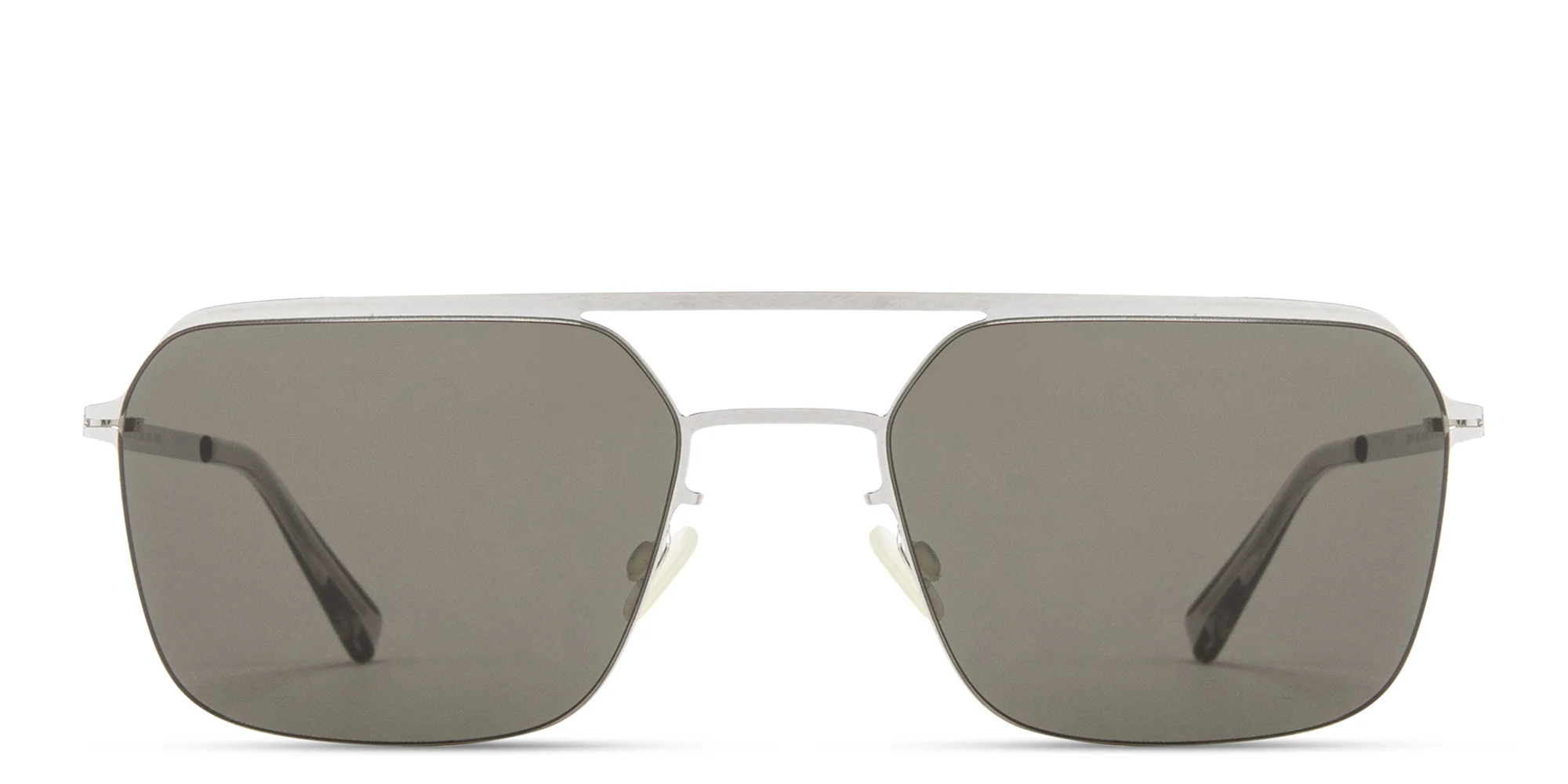 Shop MYKITA Alister Aviator Sunglasses in Silver online.
