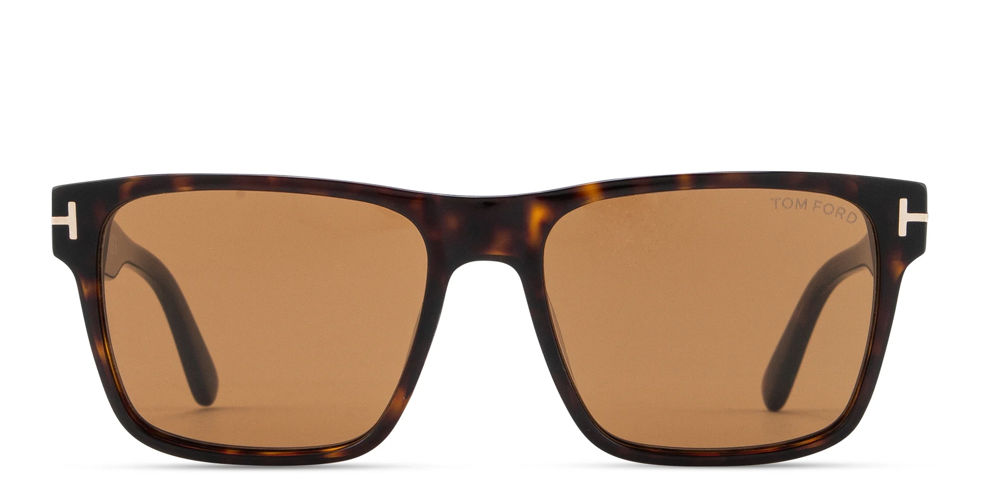 Shop TOM FORD Calder Square Sunglasses in Havana online.