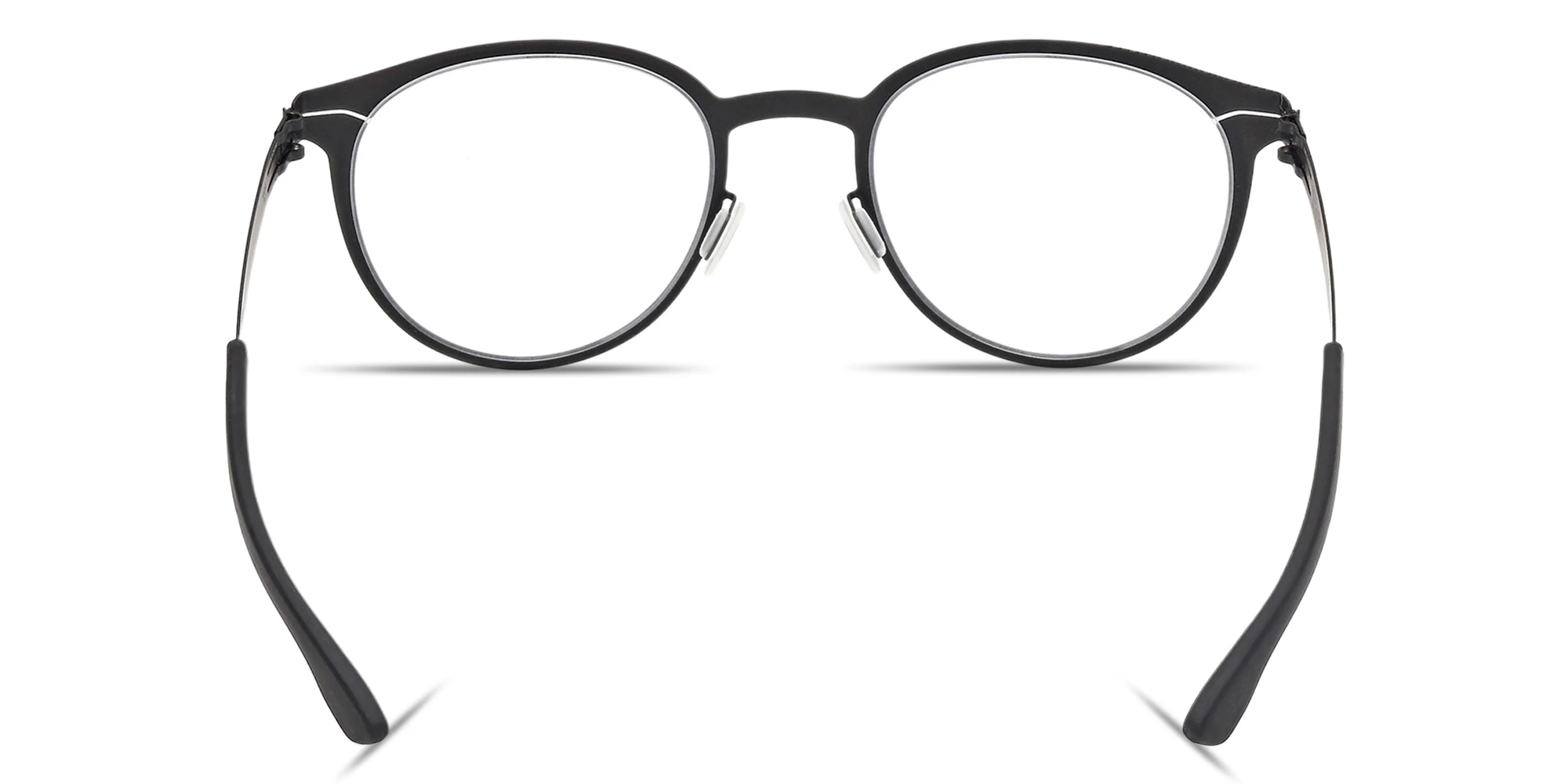 Shop ic! berlin Robin Unisex Panthos Eyeglasses in Matte Black online.