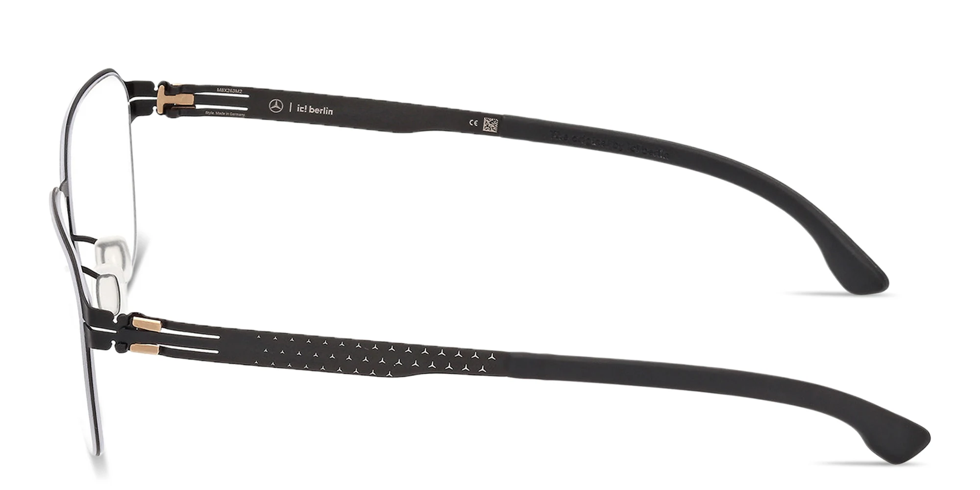 Shop ic! berlin MB 12 Panthos Eyeglasses in Matte Black online.