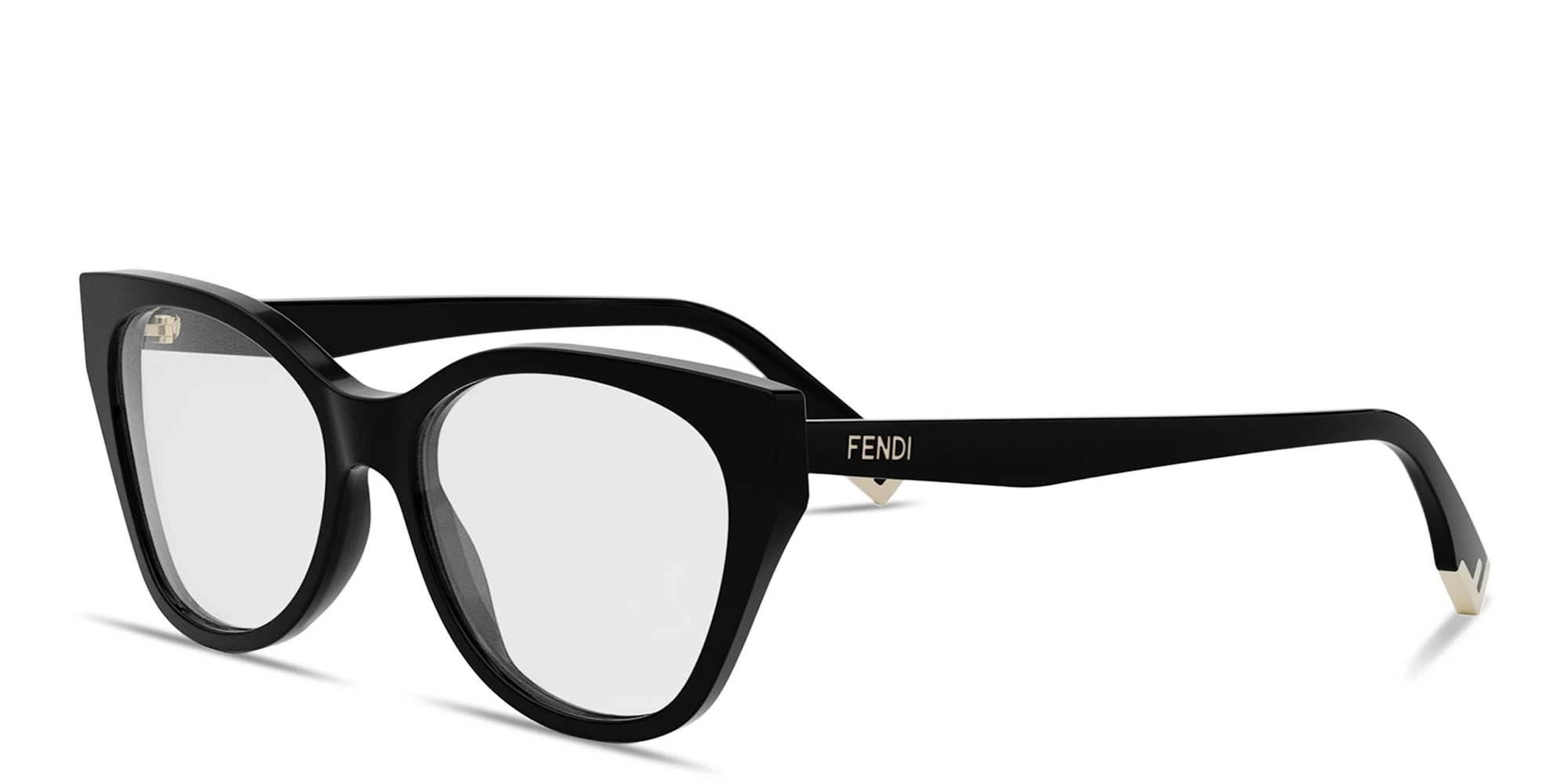 Shop FENDI Fendi Way Cat-Eye Eyeglasses in Black online.