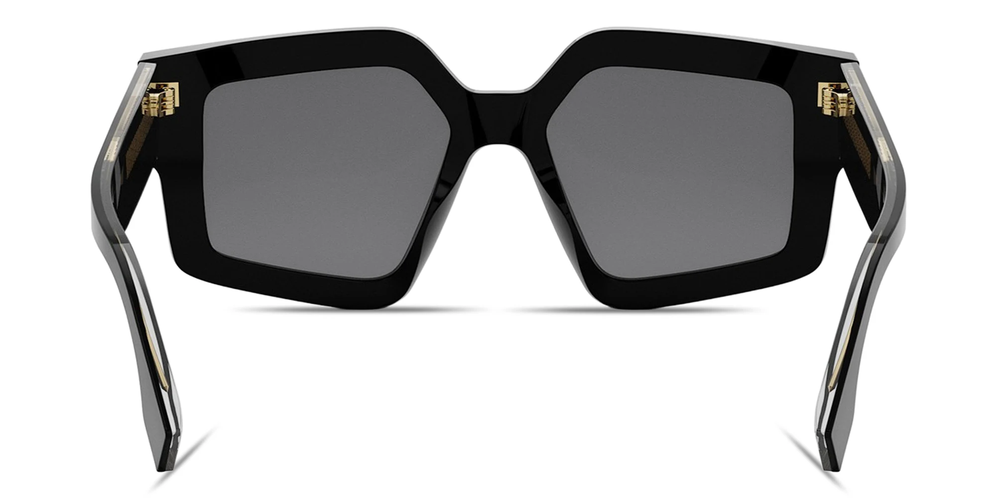 Shop FENDI Roma Square Sunglasses in Black online.