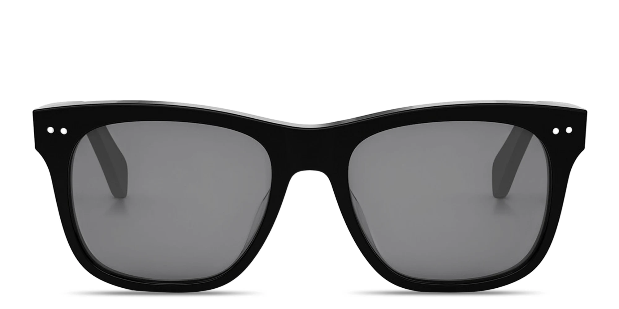 Shop CELINE CELINE Thin Square Sunglasses in Black online.