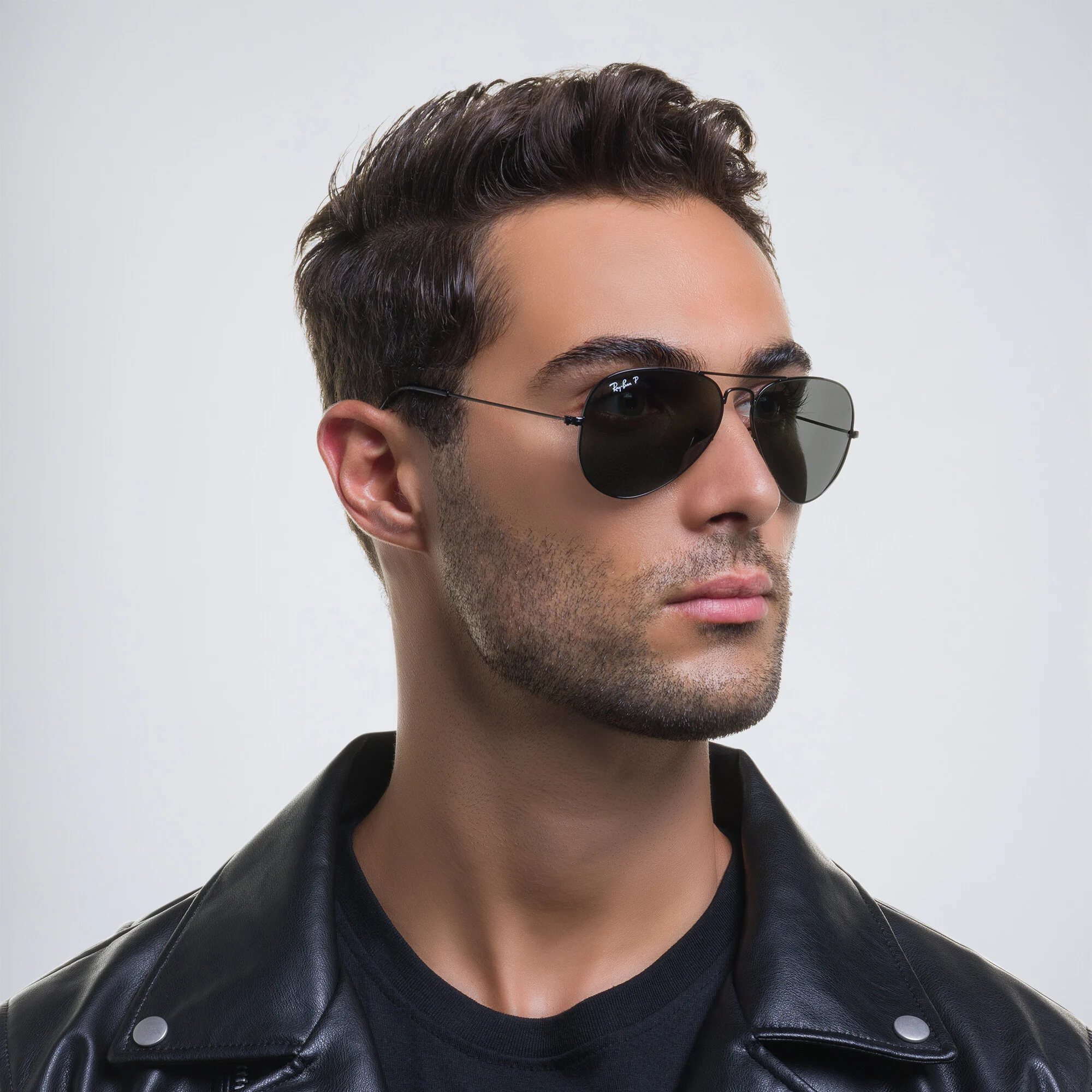 Shop Ray-Ban Pilot Classic Sunglasses in Black online.
