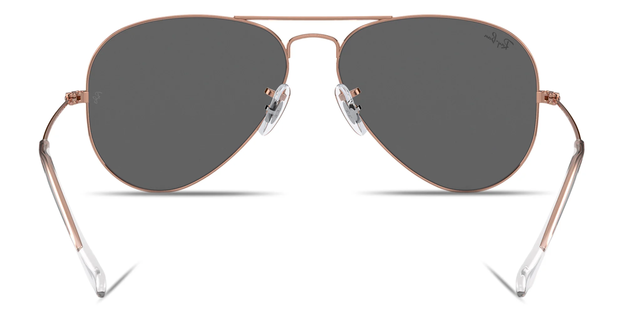 Shop Ray-Ban Aviator Pilot Sunglasses in Rose Gold online.