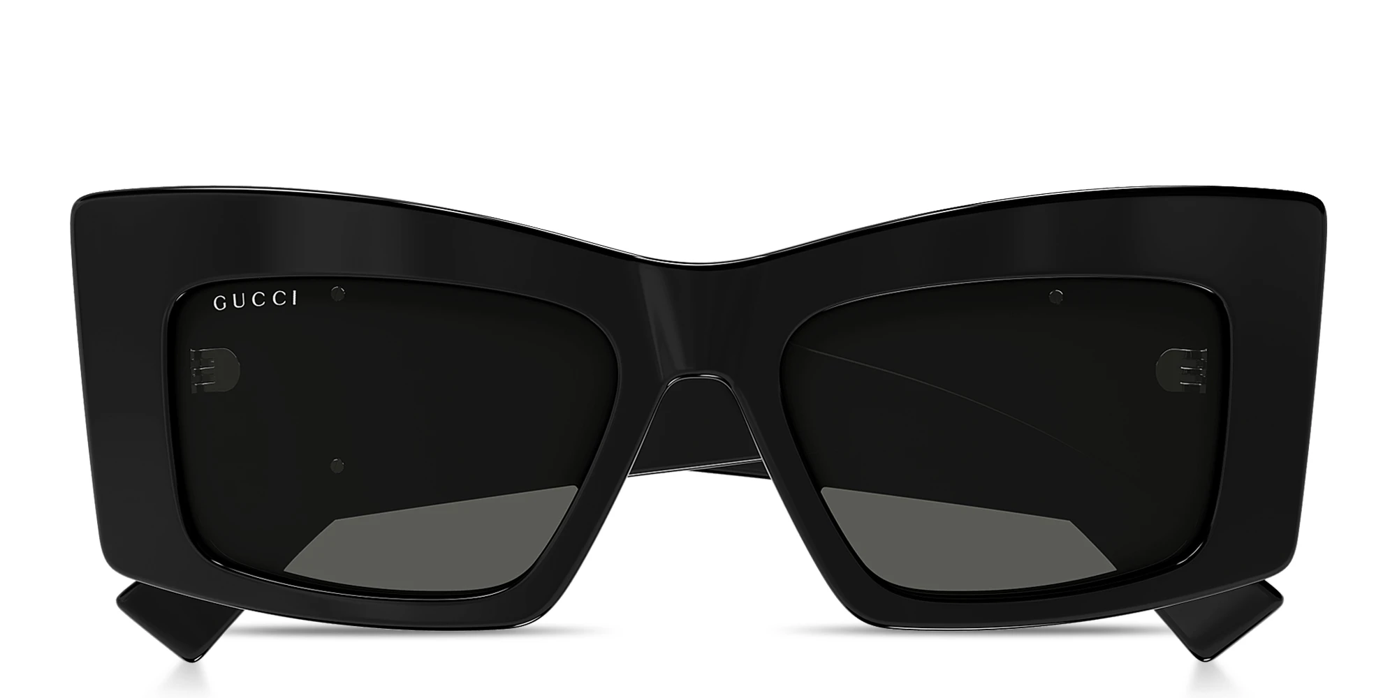 Shop GUCCI GG Cat-Eye Sunglasses in Black online.